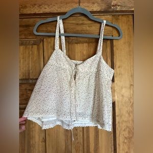 NWT Natural Life Crop Tank Top